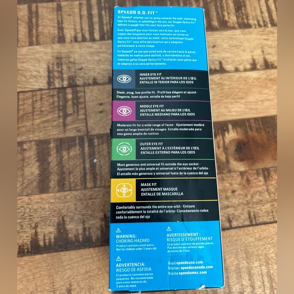 Speedo Performance Vanquisher 2.0 Mirrored Swim Goggles - Adult NEW IN BOX - Picture 3 of 4